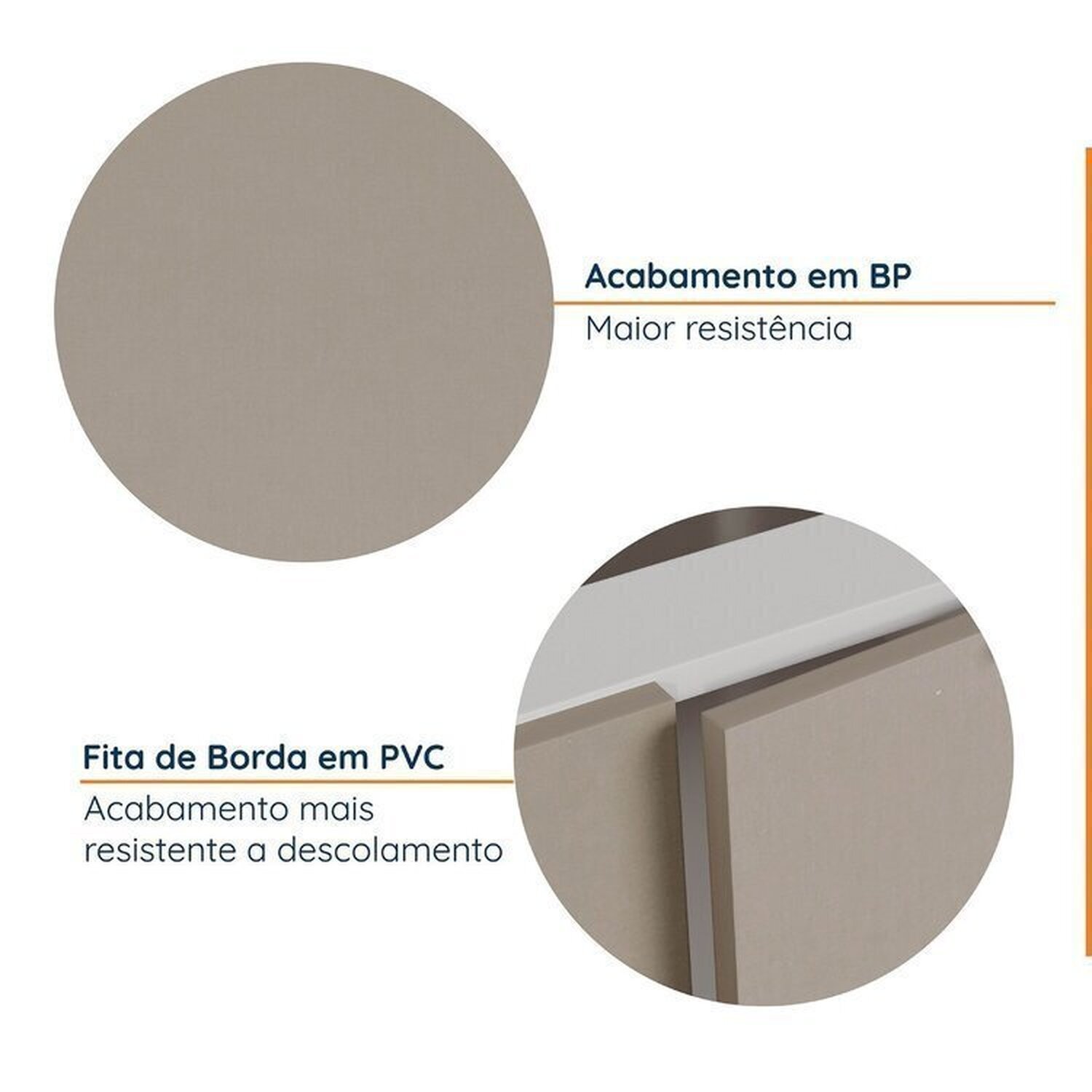 Cozinha Modulada 4 Peças com Tampo com Rodapé 2 Aéreos e 2 Balcões Ipanema CabeCasa MadeiraMadeira - 6