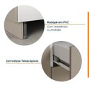 Ver mais imagens de Cozinha Planejada 4 Peças com Tampo e Rodapé 2 Aéreos e 2 Balcões Ipanema CabeCasa MadeiraOriginals Marrom/Fendi Trama/Acácia
