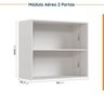 Cozinha Modulada 4 Peças com Tampo com Rodapé 2 Aéreos e 2 Balcões Ipanema CabeCasa MadeiraMadeira - 12