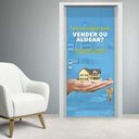 Ver imagem 2 de Adesivo Para Porta Para Imobíliaria Vender Ou Alugar?- 73X210Cm