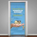 Ver imagem 1 de Adesivo Para Porta Para Imobíliaria Vender Ou Alugar?- 73X210Cm