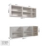 Cozinha Modulada 4 Peças sem Tampo sem Rodapé 2 Aéreos e 2 Balcões Ipanema CabeCasa MadeiraOriginals - 5