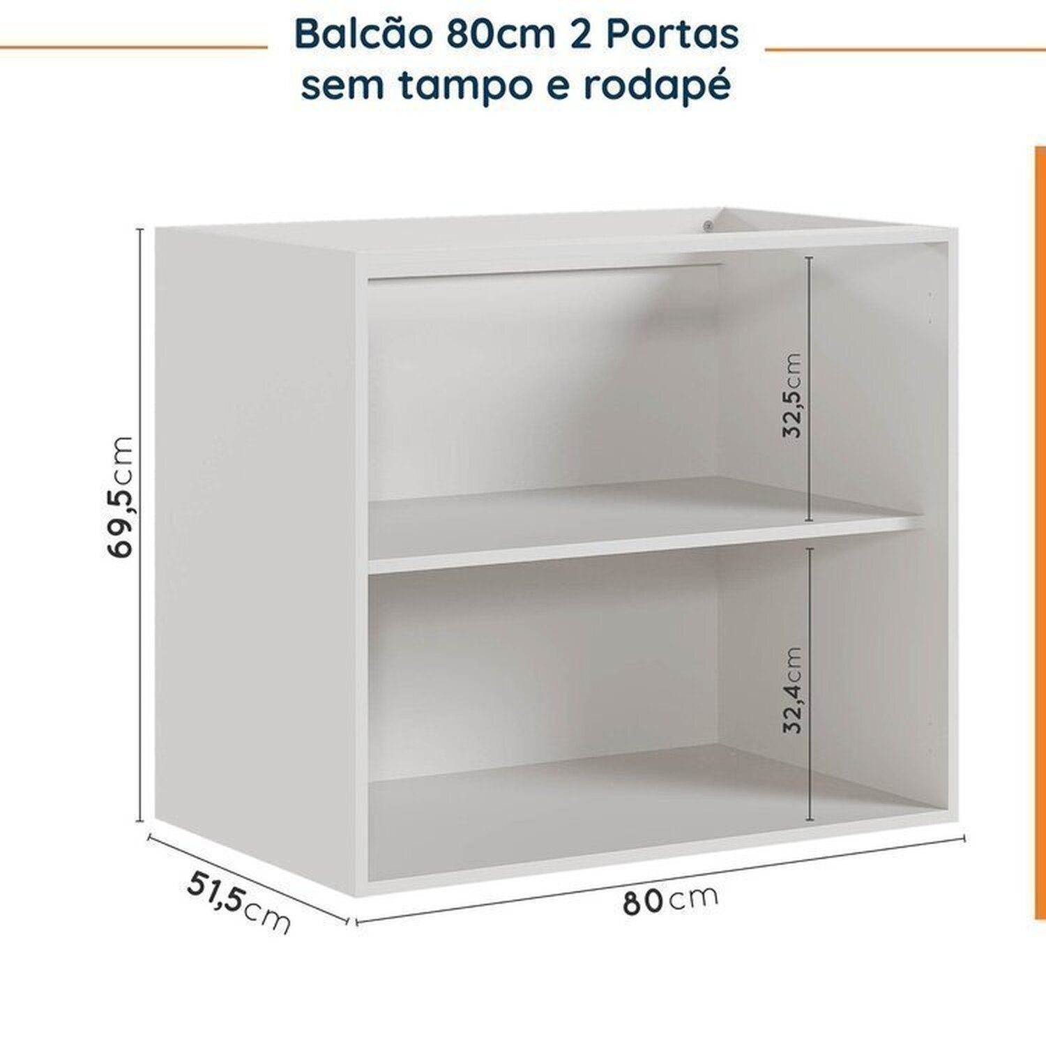 Cozinha Modulada 4 Peças sem Tampo sem Rodapé 2 Aéreos e 2 Balcões Ipanema CabeCasa MadeiraMadeira - 15