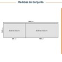 Ver imagem 3 de Cozinha Modulada 4 Peças sem Tampo sem Rodapé 2 Aéreos e 2 Balcões Ipanema CabeCasa MadeiraOriginals