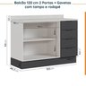 Cozinha Modulada 4 Peças com Tampo com Rodapé 2 Aéreos e 2 Balcões Ipanema CabeCasa MadeiraOriginals - 16