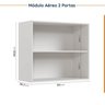 Cozinha Modulada 4 Peças com Tampo com Rodapé 2 Aéreos e 2 Balcões Ipanema CabeCasa MadeiraOriginals - 12