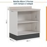 Cozinha Modulada 4 Peças com Tampo com Rodapé 2 Aéreos e 2 Balcões Ipanema CabeCasa MadeiraOriginals - 15