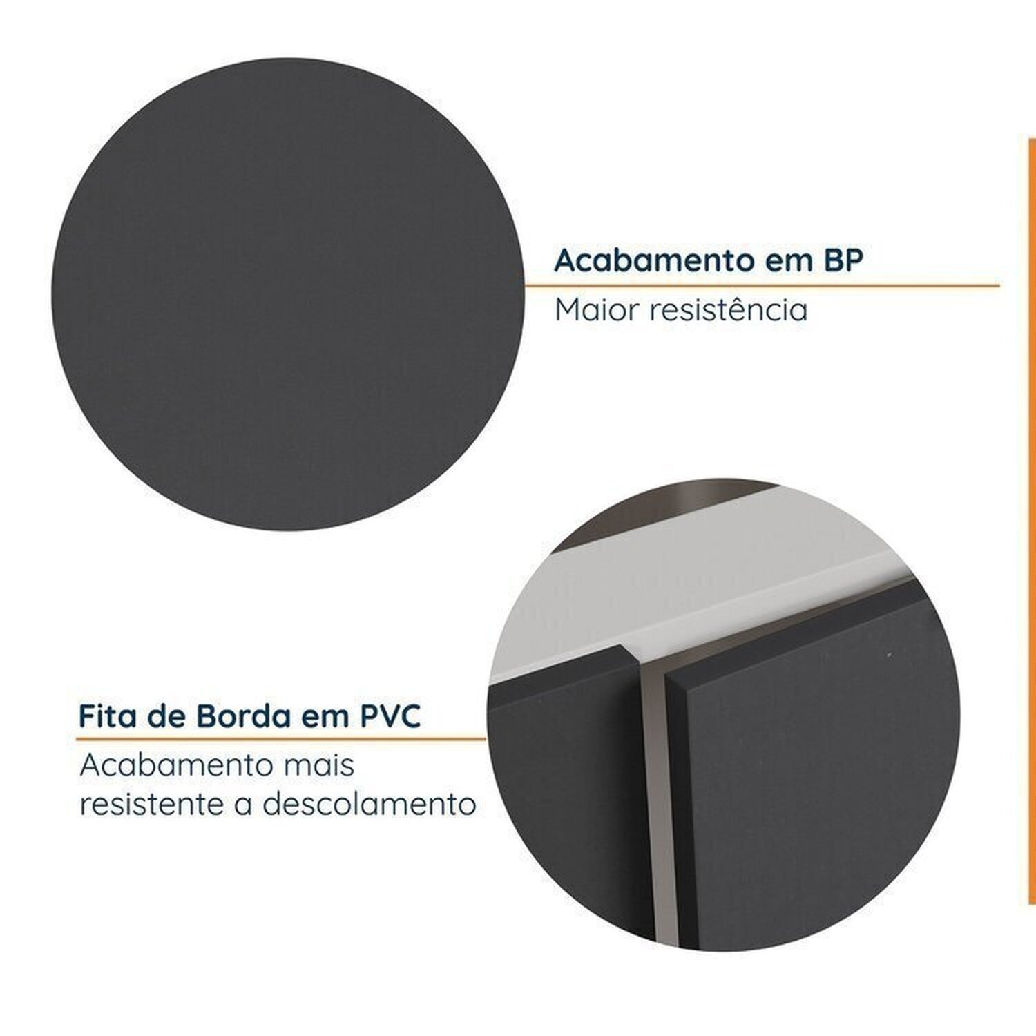 Cozinha Modulada 4 Peças com Tampo com Rodapé 2 Aéreos e 2 Balcões Ipanema CabeCasa MadeiraMadeira - 6