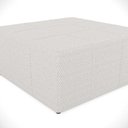 Ver mais imagens de Kit 02 Puffs Decorativos Para Sala De Estar Quadrado Milano 90x90 W01 Bouclê Cru - Lyam Decor