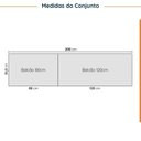 Ver imagem 3 de Cozinha Modulada 4 Peças sem Tampo sem Rodapé 2 Aéreos e 2 Balcões Ipanema CabeCasa MadeiraOriginals