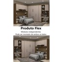 Ver imagem 6 de Guarda Roupa Modulado Casal Queen 1,58 M Canto com Escrivaninha Paris Luciane M11:cinnamon