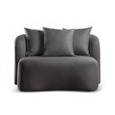 Ver imagem 3 de Sofá Curvo Orgânico Orion Elegância e Contemporaneidade Yescasa Preto