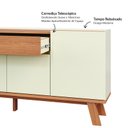 Ver imagem 5 de Balcão 4 Portas 1 Gaveta Lisboa Off White/freijó - Dalla Costa
