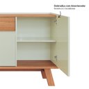 Ver imagem 7 de Balcão 4 Portas 1 Gaveta Lisboa Off White/freijó - Dalla Costa