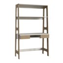 Ver imagem 2 de Escrivaninha Mesa Escritório com Estante Primazzia