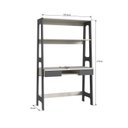 Ver imagem 3 de Escrivaninha Mesa Escritório com Estante Primazzia