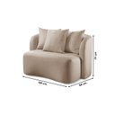 Ver imagem 4 de Sofá Curvo Orgânico Orion Elegância e Contemporaneidade