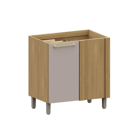 Balcão de Cozinha Canto Reto 95cm 1 Pt Elegance Luciane Móveis