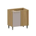 Ver imagem 1 de Balcão de Cozinha Canto Reto 95cm 1 Pt Elegance Luciane Móveis
