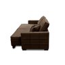 Sofá Sem Caixa Retrátil Reclinável 2,50m Karen Veludo Marrom Adonai Estofados - 6