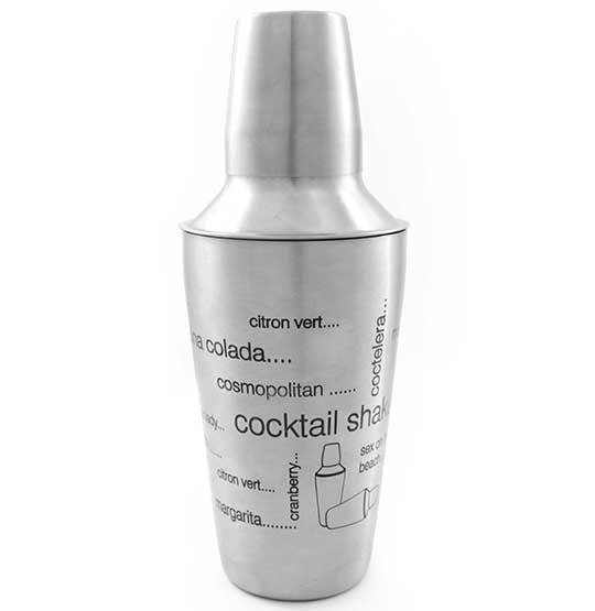 Coqueteleira / Shakeira de Inox Estampada 500ml