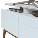 Ver imagem 3 de Rack Bancada Classic 2 Gavetas com Nicho 1.4 Branco Acetinado - Imcal
