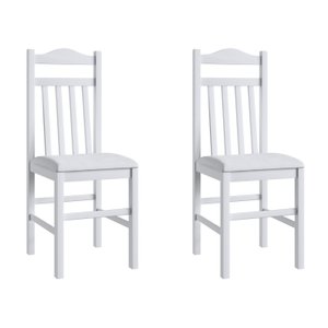 Conjunto 2 Cadeiras para Sala de Jantar Madeira Maciça 300