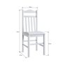 Conjunto 2 Cadeiras para Sala de Jantar Madeira Maciça 300 - 3