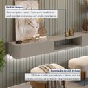 Ver imagem 7 de Aparador Suspenso Apolo 100% MDF 2 Gavetas 180cm com LED Branco/Off White