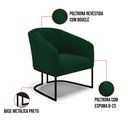 Ver imagem 4 de Sofá Namoradeira e 2 Poltronas Industrial Pto Stella Bouclê Verde D03 - D'Rossi