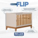Ver imagem 5 de Berço Americano Mini Cama Flip Areia Fosco/savana - Reller Móveis