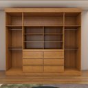Ver imagem 6 de Guarda-roupa Casal Luxúria 4 Portas 6 Gavetas Cinamomo - Panorama Móveis