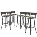 Ver imagem 1 de Kit Com 6 Banquetas Altas Forts Fibra Uv Bancada, área Goumert, Bar, Piscina, Balcão, Floral