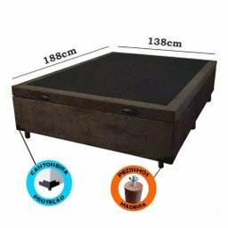 Box Bau Casal com pistão medida 1,38 x 1,88 - 4