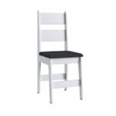 Ver imagem 2 de Duas Cadeiras para Sala de Jantar MDF Milano Branco