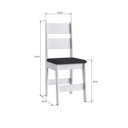 Ver imagem 3 de Duas Cadeiras para Sala de Jantar MDF Milano Branco