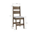 Ver imagem 3 de Duas Cadeiras para Sala de Jantar MDF Milano Marrom/Ameixa Negra