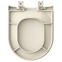 Ver imagem 3 de Assento Sanitário Polipropileno Link Creme para vaso Deca