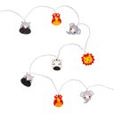 Ver imagem 1 de Luminária Infantil Animais do Safari Cormilu Led, À Pilha, 20 Bolas, 2.8m