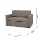 Ver imagem 4 de Sofá-Cama Doppio - 1,60m Largura - Tecido Resistente À Líquidos