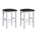 Ver imagem 1 de Duas Banquetas Estofadas em Madeira Maciça