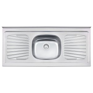 Pia de Apoio New Raggi 40 Aço Inox Pré Polido 120x52cm - Tramontina 93041/527