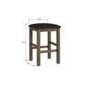 Ver imagem 3 de Duas Banquetas Estofadas em Madeira Maciça