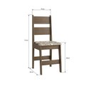 Ver imagem 2 de Duas Cadeiras para Sala de Jantar em MDF Milano Marrom/Ameixa Negra