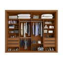Ver imagem 4 de Guarda-roupa Casal 2 Portas 6 Gavetas Imperador Plus