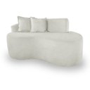 Ver imagem 3 de Sofá Feijão de Canto Curvado Elegante 2 Lugares Bouclé:bouclé Branco