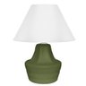 Abajur de Cerâmica com Cúpula de Plástico – Marinheiro Verde Musgo - 1