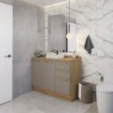 Ver imagem 2 de Gabinete para Banheiro 2 Portas 3 Gavetas com Tampo Botanic