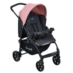 Carrinho de Bebê para Passeio Burigotto Ecco de 0 até 15 Kg Cinza com Rosa - 1