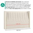 Ver imagem 6 de Cabeceira Casal 140 cm Lumina LED com Frame Boucle Tca 310 Corino Tcs 725 Peer
